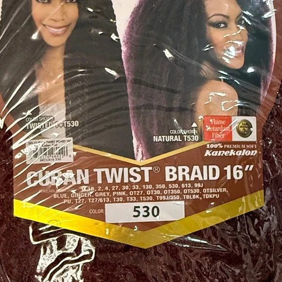 Equal Cuban Twist Hair - Burgundy - Picture 5 of 7